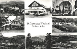 72124638 St Corona Wechsel Schneeberg Gasthof Fernblick Kircheninneres Herrgotts - Autres & Non Classés