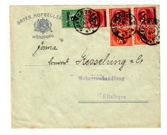 Bayr. Hofkeller Würzburg Nach Kitzingen An Weingrosshandlung - Covers & Documents