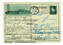 Ganzsache Mannheim/Ulm Nach Würzburg 1930 - Covers & Documents