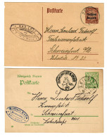 2x Ganzsache 1907 Zeil Nach Schweinfurt - Cartas & Documentos