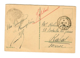 Ansichtskarte Königstein 1923 Nach Rabat/Marokko Tresoret Postes - Lettres & Documents