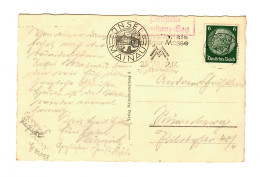 Ansichtskarte Insel Mainau 1937, Posteestelle Konstanz-Egg - Briefe U. Dokumente