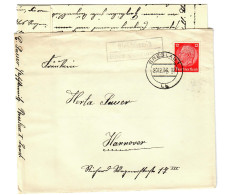 Brief Aus Breslau Land Mit Agenturstempel Paschterwitz 1936 Nach Hannover - Briefe U. Dokumente