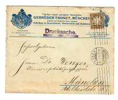 Drucksache  Holzarbeiten 1909 Von München, Ortsbrief - Briefe U. Dokumente