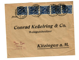 Haselbach 1923 An Weingutbesitzer In Kitzingen - Cartas & Documentos