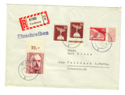 Einschreiben Freihung 1959 Nach Fellbach - Cartas & Documentos