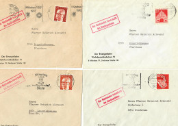 7x Briefe Mit Stempel: Nur Nachsenden Innerhalb Des Bundesgebietes: München 1971 - Covers & Documents