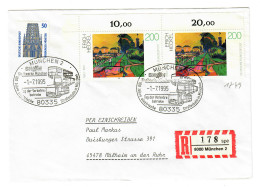 Einschreiben Aus München, Verkehrsbetriebe, 1995 Nach Mühlheimi/Ruhr - Lettres & Documents