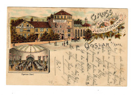 Ansichtskarte Gruss Aus Dem Achtermann, Goslar 1896 Nach Detfurth - Lettres & Documents