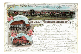 Ansichtskarte "Gruss Aus Niederscheden" 1899 Nach Braunschweig - Brieven En Documenten