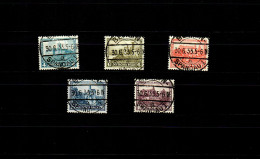 DR: MiNr. 474-478, Luxussatz Mit Zentrischem Berlin Stempel, BPP Signatur - Used Stamps