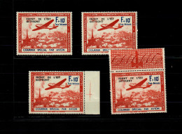 Dt. Besetzung II. WK: Frankreich: MiNr. V, **, PF I, II, III, IV, BPP Signatur - Ocupación 1938 – 45