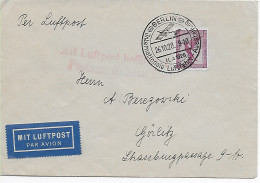 Luftpost Berlin, Luftfahrt Ausstellung 2028 Nach Görlitz, Postamt Breslau - Lettres & Documents