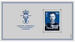 Faroe Islands 2024 King Frederik X Joint Issue With Denmark Greenland Block MNH - Familles Royales