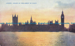 R629144 London. Houses Of Parliament By Night. The Photochrom. Celesque Series - Other & Unclassified