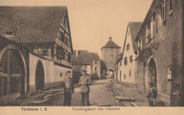 TURKHEIM  EN HAUT RHIN VORDERGASSE MIT OBERTOR  CPA  CIRCULEE - Turckheim