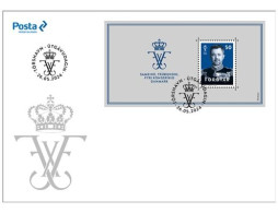 Faroe Islands 2024 King Frederik X Joint Issue With Denmark Greenland Block FDC - Faroe Islands