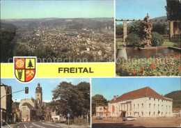 72123698 Freital Storchenbrunnen Dresdner Strasse Rathaus Klubhaus Freital - Freital