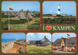 72123666 Kampen Sylt Reetdachhaeuser Strand Leuchtturm Kampen - Sonstige & Ohne Zuordnung