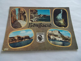 BONIFACIO ( 20 CORSE )  MULTIVUES 5 BELLES VUES DIFFERENTES ET LE BLASON CORSE 1972 - Other & Unclassified