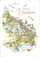 72122258 Usedom Landkarte Insel Usedom Sehenswuerdigkeiten Usedom - Usedom
