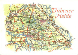 72122250 Bad Dueben Landkarte Duebener Heide Sehenswuerdigkeiten Bad Dueben - Bad Dueben