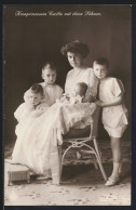 AK Kronprinzessin Cecilie Zusammen Mit Den Vier Söhnen Portraitiert  - Royal Families