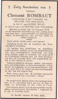 Clement Rombaut :  Aalst 1876 - Desselgem 1940 (  Samen Met Zijn Zoon - Schoondochter & Kleinkind ) - Andachtsbilder