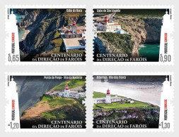 Portugal 2024 Centenary Of The Portuguese Lighthouse Authority Set Of 4 Stamps MNH - Nuevos