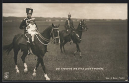 AK Der Kronprinz Und Prinz Louis Ferdinand Zu Pferde  - Familles Royales