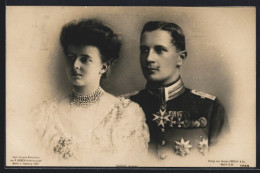 AK Prinz Eitel Friedrich Von Preussen Und Gemahlin  - Familias Reales