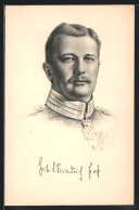 Künstler-AK Portrait Prinz Eitel Friedrich Von Preussen Mit Eisernem Kreuz  - Royal Families