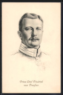 Künstler-AK Prinz Eitel Friedrich Von Preussen Im Portrait  - Königshäuser