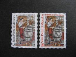 Saint Pierre Et Miquelon: TB Paire N° 612 Et N° 613, Neufs XX. - Unused Stamps