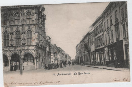 Oudenaarde - La Rue Basse (gelopen Kaart Van Rond 1900 Met Zegel) - Oudenaarde