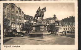 72120945 Weissenfels Saale Marktplatz Reiterstandbild Denkmal Weissenfels - Weissenfels