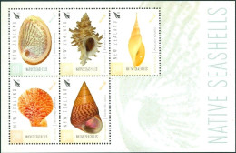 NEW ZEALAND 2015 SEASHELLS S/S OF 5** - Conchas