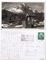 Ansichtskarte Garmisch-Partenkirchen Wettersteinspitze Foto AK 1934 - Garmisch-Partenkirchen