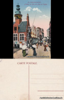 Postkaart Blankenberge Blankenberghe Rathaus Und Kirch-Straße 1916 - Andere & Zonder Classificatie