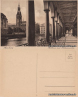 Ansichtskarte Hamburg Rathaus Und Alsterarcaden 1930 - Altri & Non Classificati