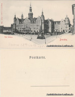 Ansichtskarte Innere Altstadt-Dresden Kgl. Schloss 1901 - Dresden