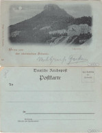 Ansichtskarte Königstein (Sächsische Schweiz) Lilienstein 1900 - Bad Schandau