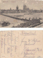 Ansichtskarte Köln Totalansicht Mit Behelfsbrücke 1914 - Köln