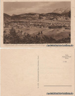 Ansichtskarte Garmisch-Partenkirchen Panorama Mit Tirolerberge 1928 - Garmisch-Partenkirchen