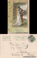 Ansichtskarte  Relief AK - Der Erste Kuss (Tromperter Serie) 1902 - Philosophie & Pensées