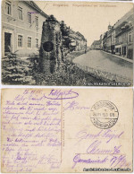 Ansichtskarte Königsbrück Kinspork Schloßstraße Mit Kriegerdenkmal 1915 - Koenigsbrueck