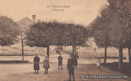 Ansichtskarte Ville Aux Bois Marktplatz 1915 - Sonstige & Ohne Zuordnung