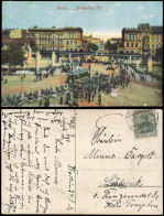Ansichtskarte Kreuzberg-Berlin Hallesches Tor, Straßenbahn 1915 - Kreuzberg