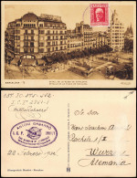 Postales Barcelona DETALL DE LA PLAÇA DE CATALUNYA 1934 - Autres & Non Classés