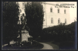 AK Wien, St. Josephsheim, Denkmal Des Hl. Josef, Stock Im Weg Nr. 1  - Otros & Sin Clasificación